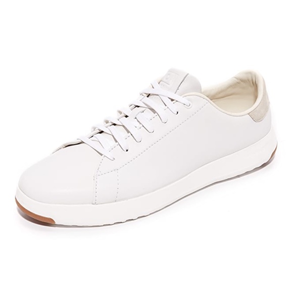Cole Haan GrandPro Tennis White Leather Sneakers - Picture 8 of 12